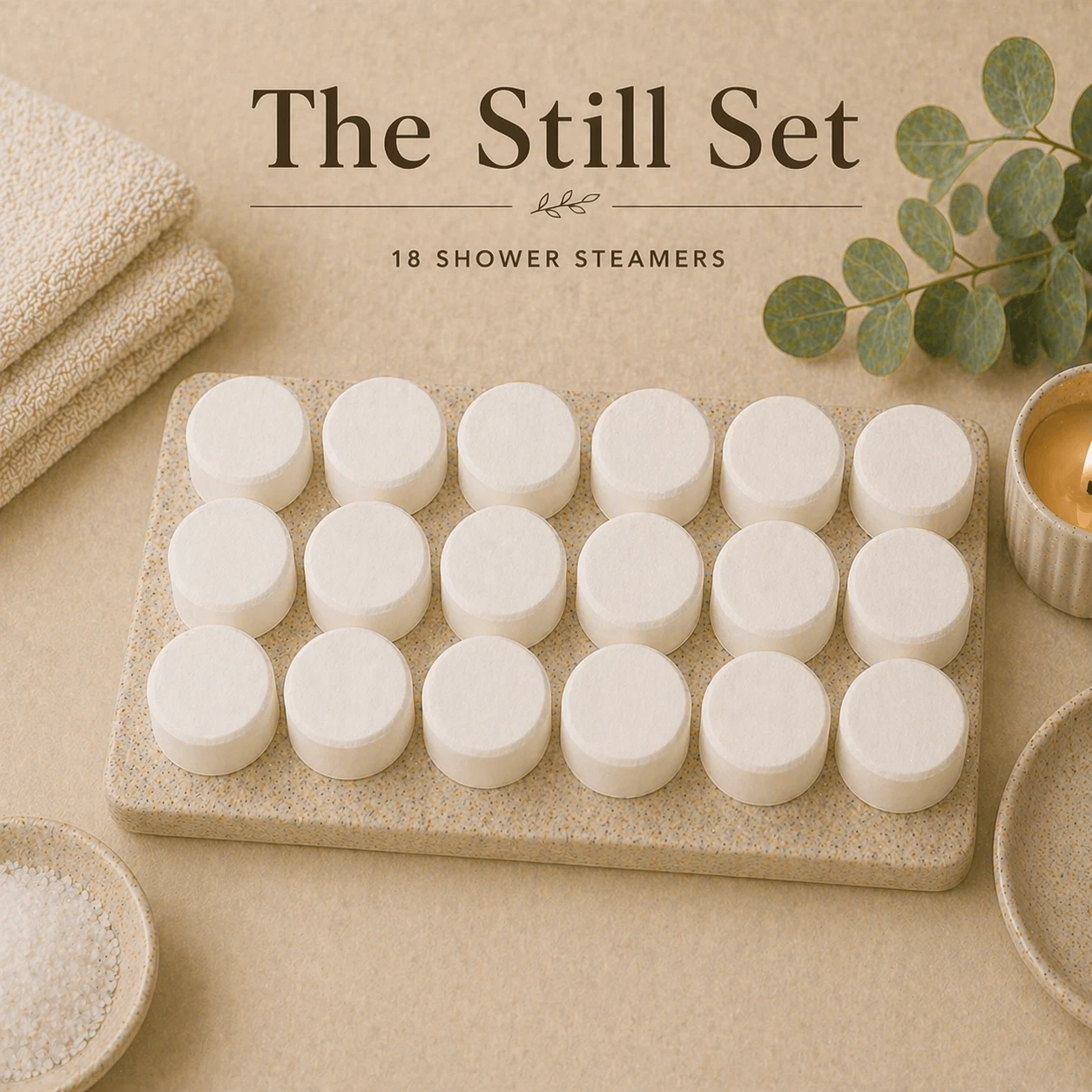 Still & Stone The Still Set | 18 Shower Steamers | All 3 Scents | Aromatherapy