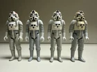 Vintage Star Wars 1980 AT-AT DRIVER Figure Lot Of 4 Figures. Hong Kong COO