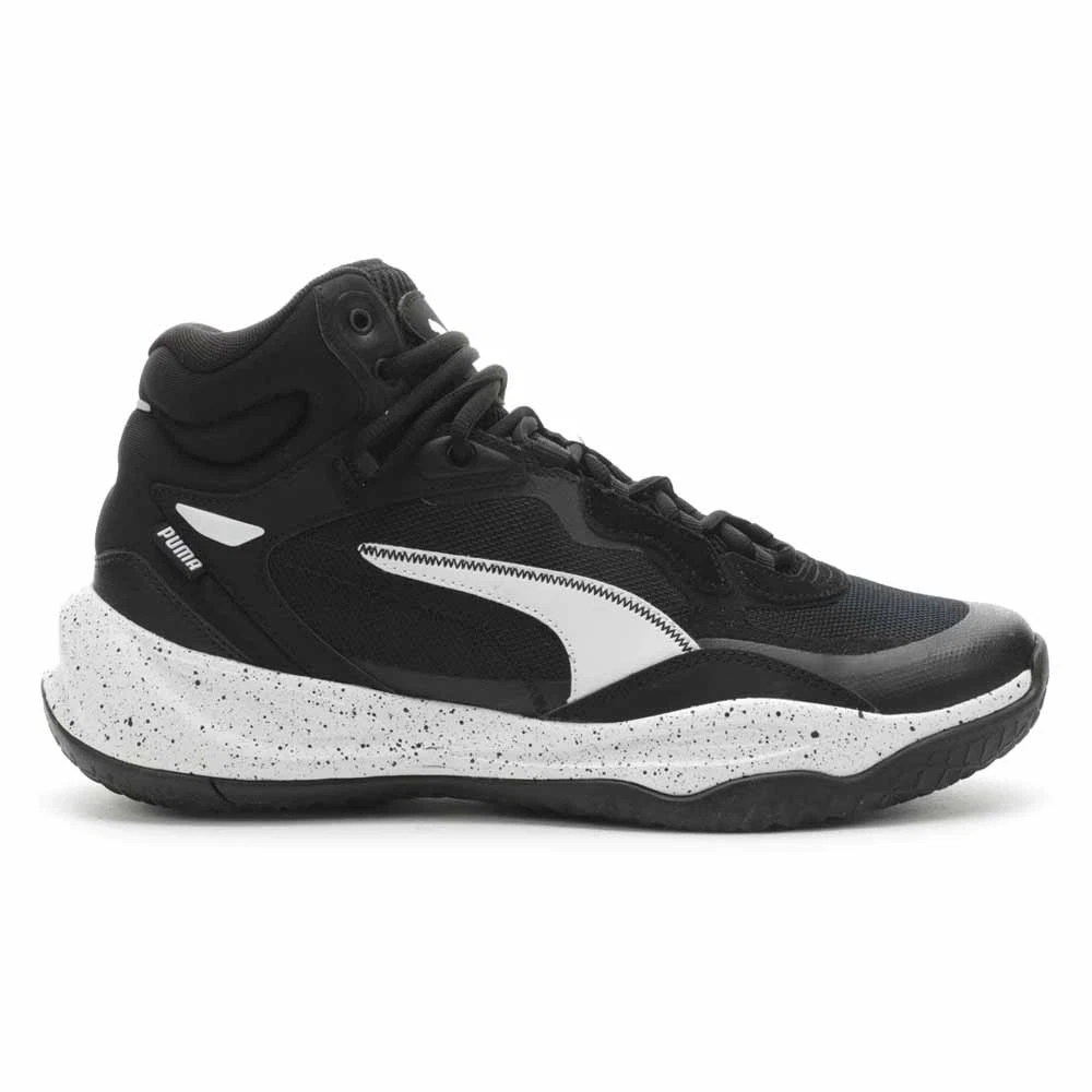 Scarpe da ginnastica PUMA Playmaker Pro Mid Splatter basket uomo nere 3