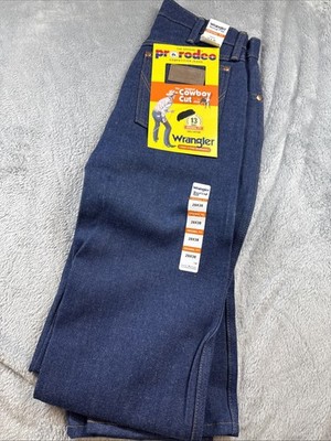 Wrangler Jeans Mens Cowboy Cut 13MWZ Pro Rodeo Rigid Indigo Denim Original Fit