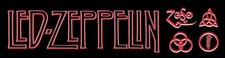 LED ZEPPELIN Custom Bumper Sticker - 10 L x 3 W