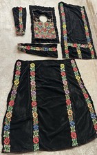 Vintage Pieces of Palestinian Tradition Thobe Hand-Embroidered Tatreez Arabic