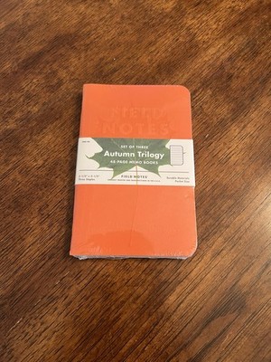 Field Notes Notebooks Autumn Trilogy 3 Notebooks New Sealed Pack 