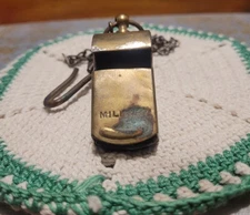 Vintage WWI Brass Military Whistle Made in USA