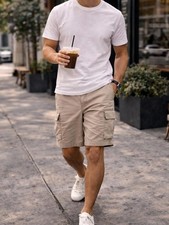 Carhartt Tan Cargo Shorts Mens 38 Original Fit Work Utility Cotton