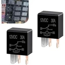 2PCS 5 Pin 12V 30A Multi-Purpose Automotive Relay, High Performance Waterproof S