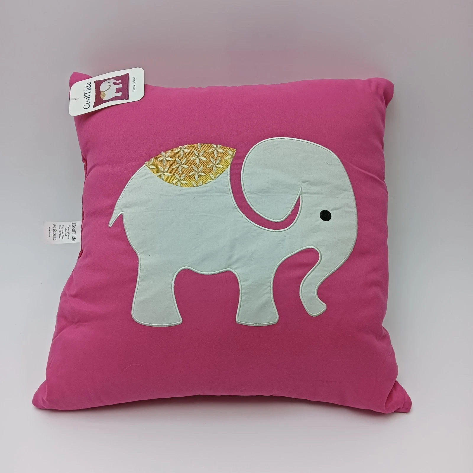 CoolTide Throw pillows Comfortable square throw pillow, cute animal print, pink