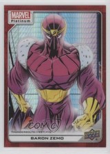 2023 Upper Deck Marvel Platinum High Series Red Prism /199 Baron Zemo #154 9on