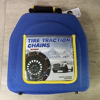 AUVEBY Car Tire Snow Chains 16mm HYR-A Auto Fixing Set Of 2