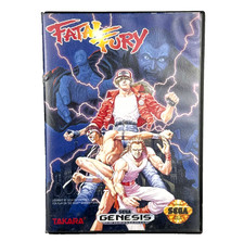 Fatal Fury (Sega Genesis, 1993) Takara w/ Original Case & Booklet Video Game