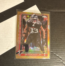 Topps Chrome Gold /50 Rookie Billy Bowman Jr. Atlanta Falcons Card