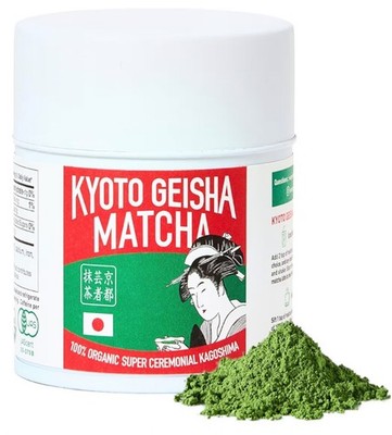 Kyoto Geisha Matcha Organic Ceremonial Grade Japanese Matcha Green Tea Powder