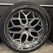 26x10 Asanti Vice 5 Brushed Silver Pre-mounted Like New 5x1125x1155x120