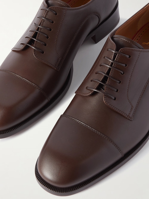 Christian Louboutin Cortomale Flat Brown Leather Dress  display picture 1