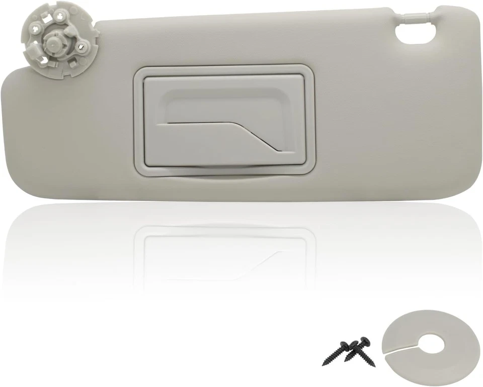 Durable Grey Left Driver Sun Visor Replacement for Chevy Cruze 2011-2019 - Image 3 of 4