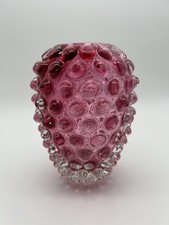 Glas Vase Noppenglas Pink wohl Murano Lenti Ercole Barovier