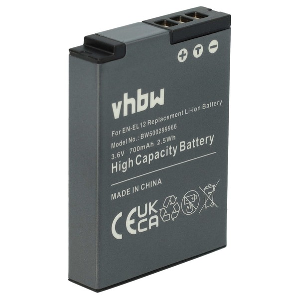 Akku FüR Nikon Coolpix S9500 S9400 W300 S9700 S9900 S9300 S9600 700Mah 3,6V-image