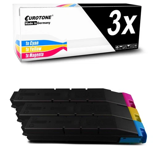 3x Eurotone Toner f�r Kyocera TASKalfa 3050-ci 3051-ci 3550-ci 3551-ci