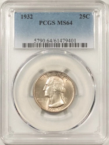 1932 WASHINGTON QUARTER - PCGS MS-64, FRESH & PREMIUM QUALITY!