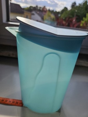 Tupperware JUNGE WELLE KIPPDECKEL Saft Milch Getränke Kanne Krug