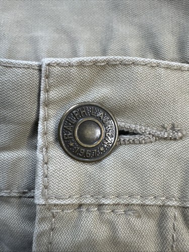 Polo Ralph Lauren Pants Men 40x32 Beige Corduroy Straight Leg Loose Dungarees - Picture 3 of 5