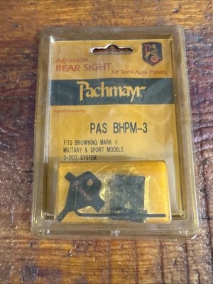 Pachmayr Adjustable Rear Sight For Browning High Power Mk3 Models. 