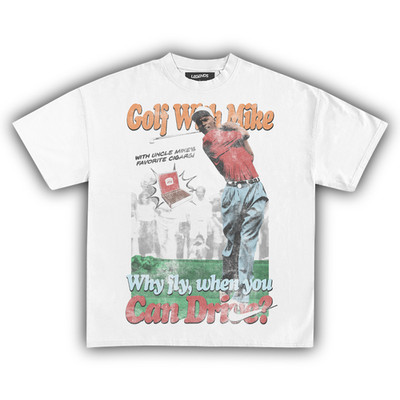 Golf With Mike Vintage T Shirt Retro Sports Graphic Tee S-5XL