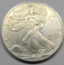 1997 American Silver Eagle 1 oz Silber 0.999 One Dollar Liberty/Adler