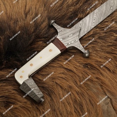 Hand Forged Damascus Steel Arabian Sword, Handmade Persian Sword, Pirate Sword.
