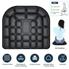 Air Inflatable Pressure Relief Seat Cushion Comfortable for Car, Travel, Chairs