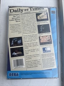 Dracula Unleashed (Sega CD, 1993) Authentic Tested Game Discs & Manual