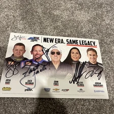 John Force Racing 2025 PRI card 2026 team announcement signed by 5