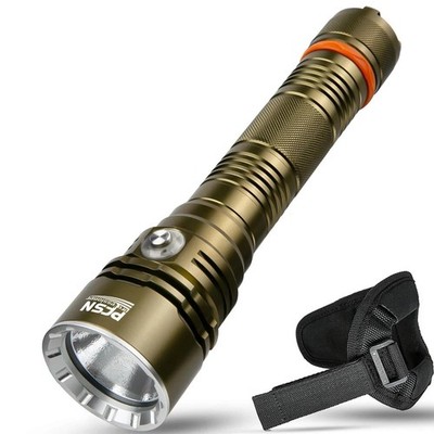 Dive Light Scuba Diving Flashlight - PFSN High Lumens LED Dive Torch with Wri...