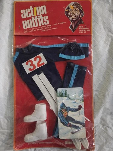 Vintage Action Outfits Ski Suit LJN Toys 12" Also G.I.Joe Fighting Yank Sking