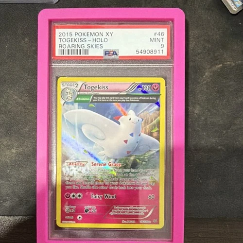 Pokémon Togekiss 46/108 Roaring Skies PSA 9 Holo Rare Δ Evolution English 130 HP
