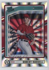 2024 Panini Donruss Rated Prospects Laser Robert Hassell III #117 g1d