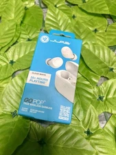 JLAB 35 Hours Playtime Gopop True Wireless Earbuds Cloud White