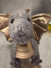 Douglas Hydra Silver Baby Dragon Plush Stuffed Animal
