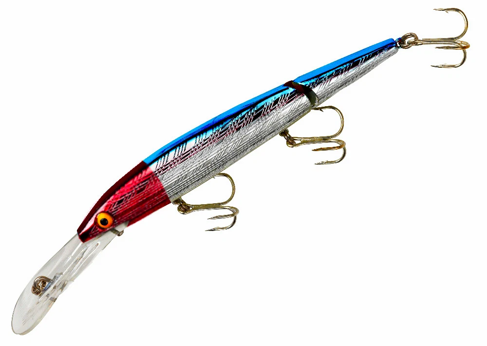 Leurre Vintage Rebel J3001S Jointed Minnow - 5 1/4" - Noir/Argent - NOS