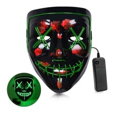 Super Bright LED Light Up Scary Halloween Mask