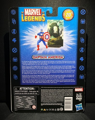 Marvel Legends Captain America 20 Years Figur Hasbro Neu OVP MISB MOSC RAR - Bild 4 von 6