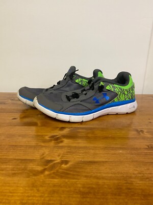 Under Armour Micro G Velocity Running Shoes Mens Size 7 Blue Green - 1258761-040