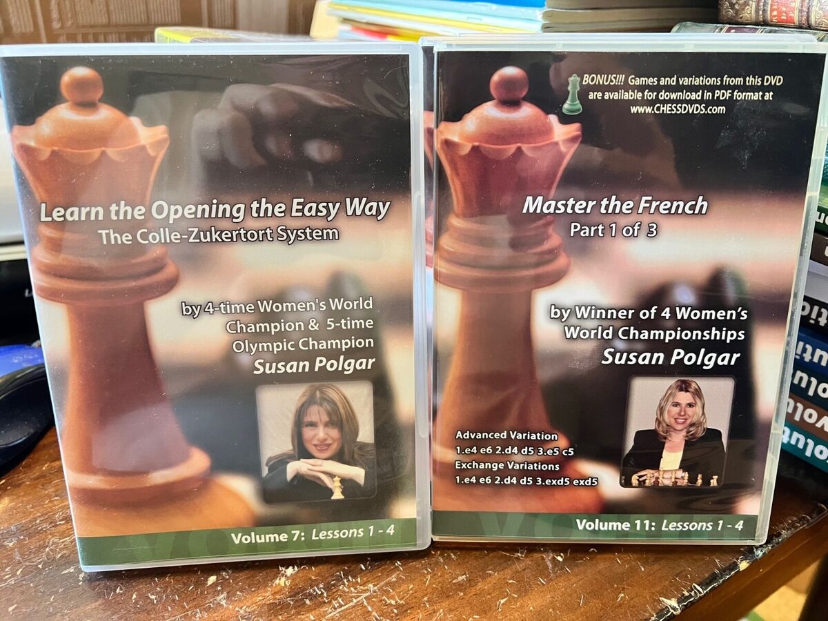 Master the French by Susan Polgar – 3 Part Chess DVD Series Vol 11 12 13 +  BONUS