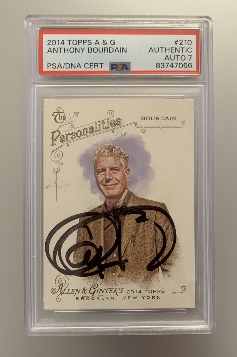 💎 PSA Anthony Bourdain Auto Signed Card + DNA 2014 Topps Allen
