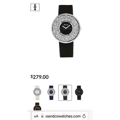 So & Co Crystal studded filled quartz watch, New , retail  display picture 1