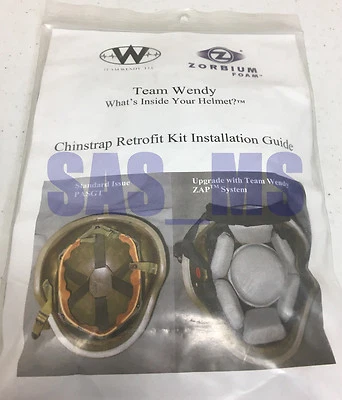 TEAM WENDY 4 POINT CHINSTRAP RETROFIT KIT ASSEMBLY WITH HARDWARE NEW