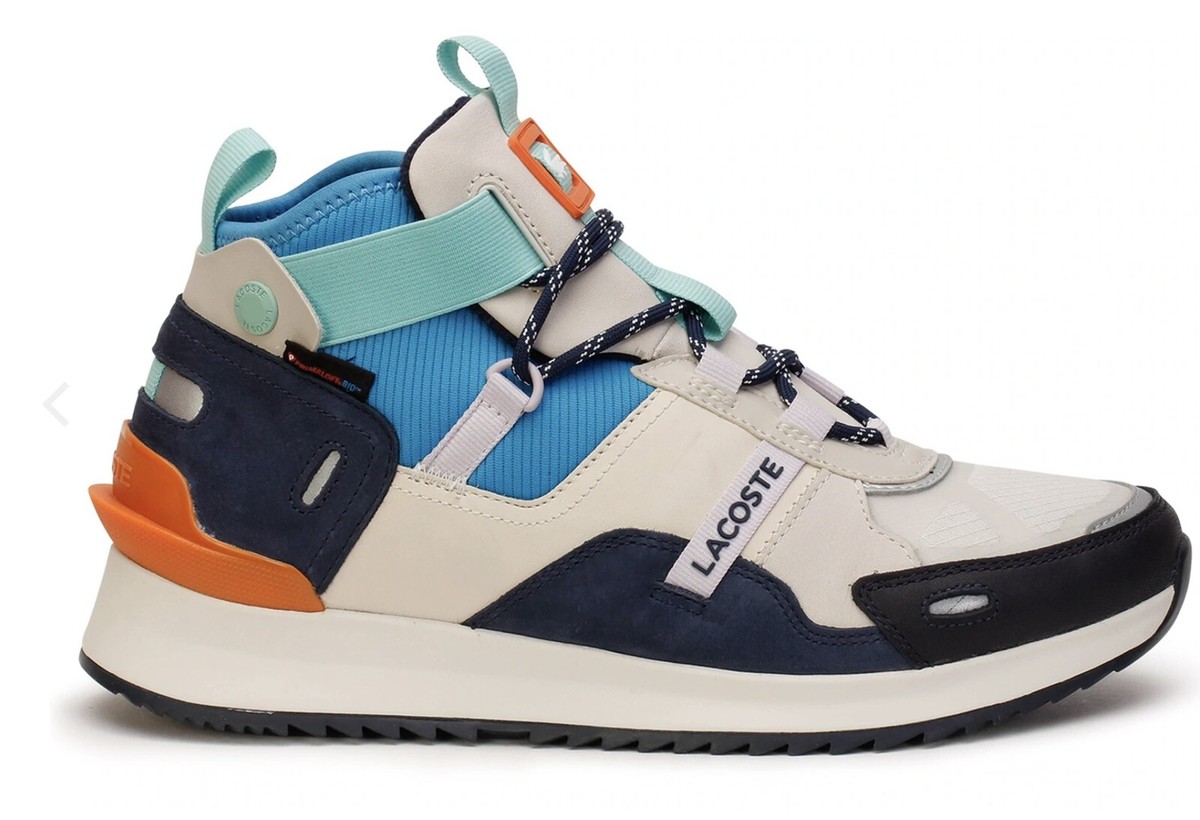 Baskets Lacoste Run Breaker homme taille 9, blanc cassé/marine