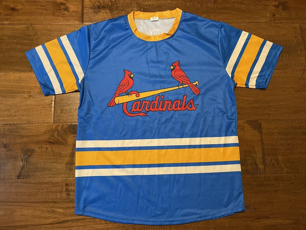 St Louis Cardinals Blues NHL Hockey MLB Baseball Jersey SGA - XLarge XL