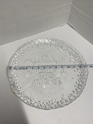 Christmas Fireplace/Presents Serving Platter 13  Diameter