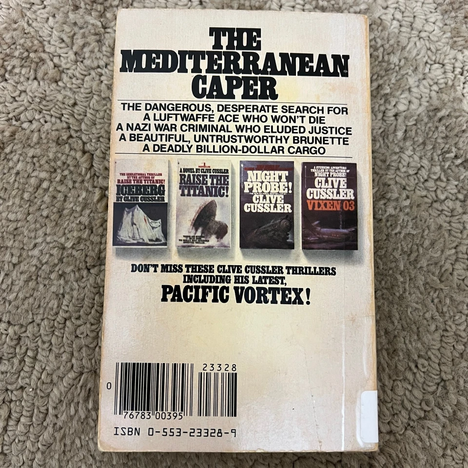The Mediterranean Caper Mystery Paperback Book by Clive Cussler from Bantam 1981 - Image 2 of 4
